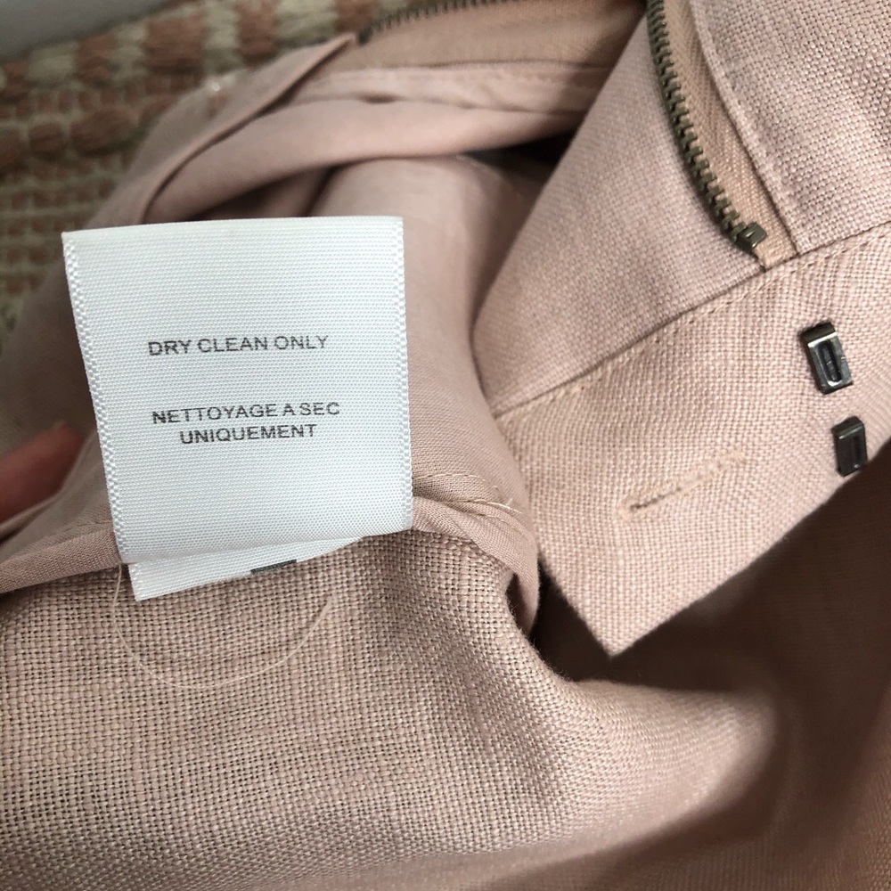 JOIE Leiden Picnic Pink Linen Falt-Front Dress Shorts Sz 2 Low Rise Y2K Preppy - Picture 12 of 15